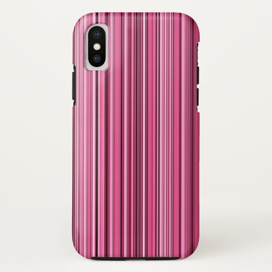 Roze strepen Case-Mate iPhone case (Achterkant)