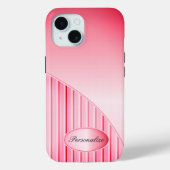 roze strepen Case-Mate iPhone case (Achterkant)