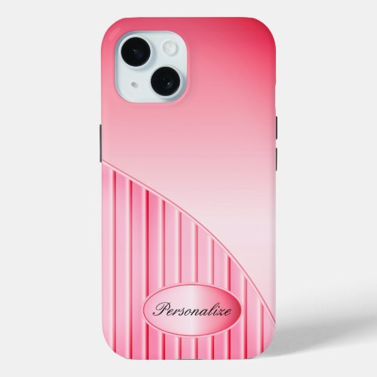  roze strepen Case-Mate iPhone case (Achterkant)
