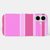Roze strepen  Case-Mate iPhone case (Achterkant (horizontaal))