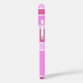 Roze strepen  Case-Mate iPhone case (Achterkant / Links)