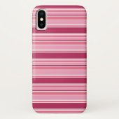 Roze strepen Case-Mate iPhone case (Achterkant)
