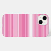 Roze strepen Case-Mate iPhone case (Achterkant (horizontaal))