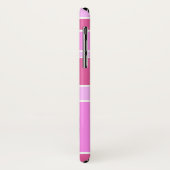 Roze strepen Case-Mate iPhone case (Achterkant/links)