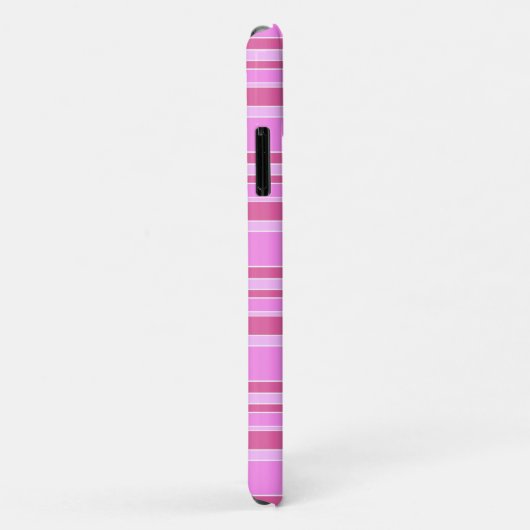 Roze strepen Case-Mate iPhone case (Achterkant/rechts)