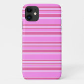 Roze strepen Case-Mate iPhone case (Achterkant)