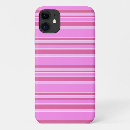 Roze strepen Case-Mate iPhone case (Achterkant)