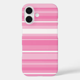 Roze strepen iPhone 16 hoesje