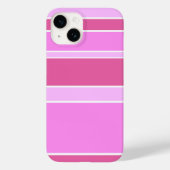 Roze strepen Case-Mate iPhone case (Achterkant)