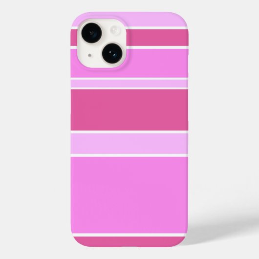 Roze strepen Case-Mate iPhone case (Achterkant)