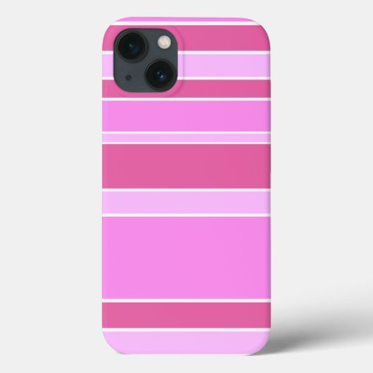 Roze strepen Case-Mate iPhone hoesje (Achterkant)