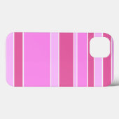 Roze strepen Case-Mate iPhone hoesje (Achterkant (horizontaal))