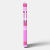 Roze strepen Case-Mate iPhone hoesje (Achterkant / Links)