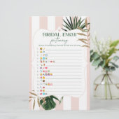 Roze strepen chique vrijgezellenfeest emoji pictio (Staand voorkant)