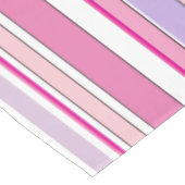 Roze Strepen Combo Tafelkleed (Gekanteld)