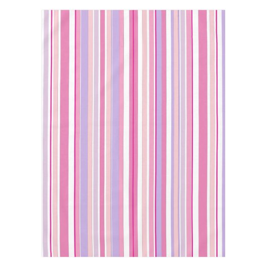 Roze Strepen Combo Tafelkleed (Voorkant)