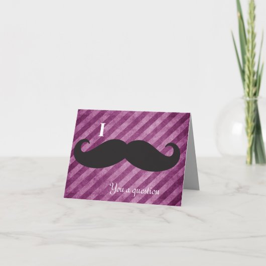 Roze Strepen, de snor van I u de Kaarten van een (Voorkant)