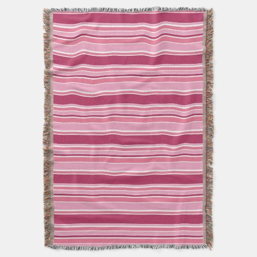 Roze strepen deken (Voorkant Verticaal)