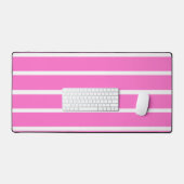 Roze Strepen Design Bureaumat (Keyboard & Muis)