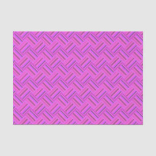 Roze strepen diagonaal geweven patroon tissuepapier