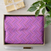 Roze strepen diagonaal geweven patroon tissuepapier (Geschenk)