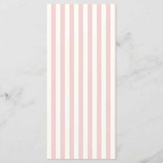 Roze Strepen Doop Platte Menu (Achterkant)