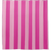 Roze strepen  douchegordijn (Voorkant)