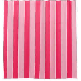 Roze strepen douchegordijn