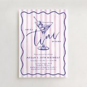 Roze strepen Een klein beetje ouder 30e verjaardag Kaart