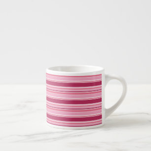 Roze strepen espresso kop