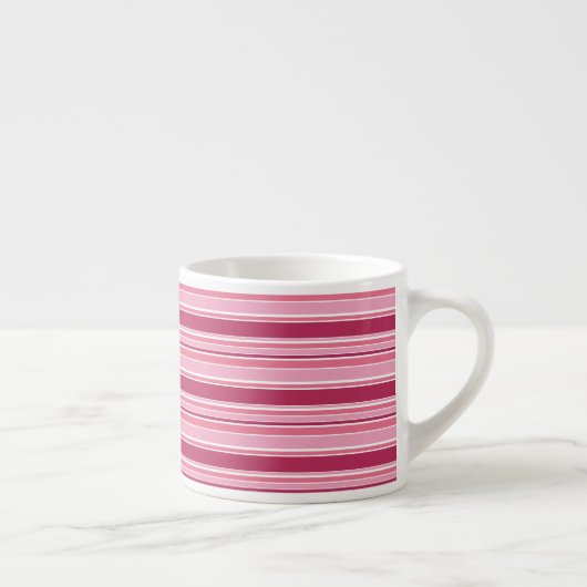 Roze strepen espresso kop (Rechts)