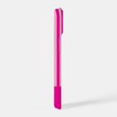 ROZE STREPEN GEPERSONALISEERDE NAAM STIJLVOOL MODE iPhone 15 CASE (Rechterkant)
