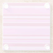 Roze strepen glazen onderzetter (Achterkant)