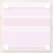 Roze strepen glazen onderzetter (Achterkant)