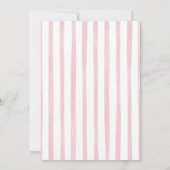 Roze Strepen Hand getrokken Poppin Flessen Baby sh Kaart (Achterkant)