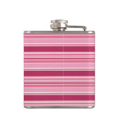 Roze strepen heupfles (Achterkant)