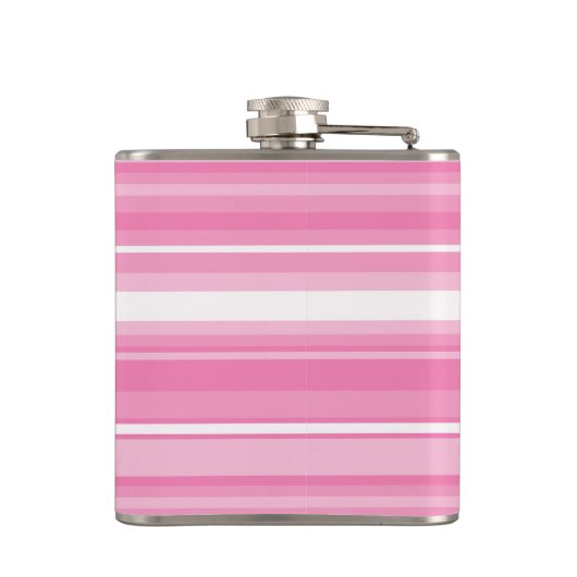 Roze strepen heupfles (Achterkant)