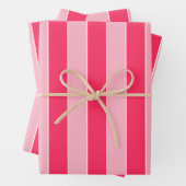 Roze strepen inpakpapier vel (In situ)