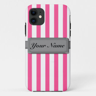 Roze strepen iPhone 5 Hoesje-Mate ID™ Case-Mate iPhone Case