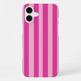 Roze strepen iPhone 16 plus hoesje