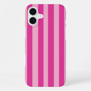 Roze strepen iPhone 16 plus hoesje