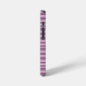 Roze strepen iPhone hoesje (Linkerkant)