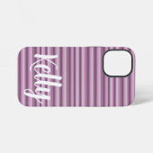 Roze strepen iPhone hoesje (Achterkant horizontaal)
