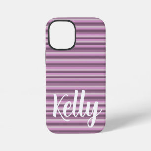 Roze strepen iPhone 12 mini hoesje