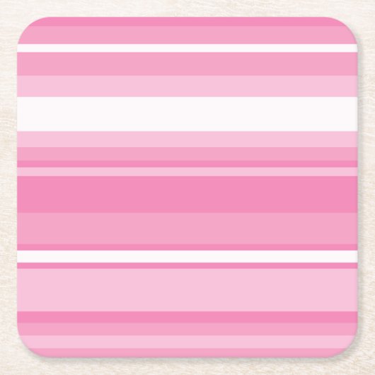 Roze strepen kartonnen onderzetters (Voorkant)
