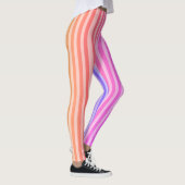 Roze Strepen Klassieke Leggings (Rechts)