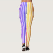 Roze Strepen Klassieke Leggings (Achterkant)