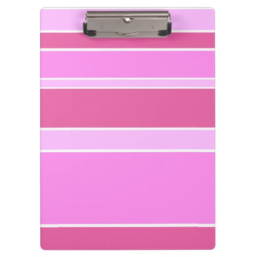 Roze strepen klembord (Voorkant)