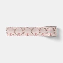 Roze Strepen Krans Baby Shower