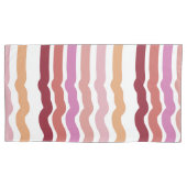 Roze strepen kussensloop (Voorkant-Links)